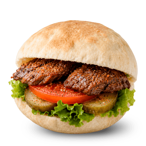 mini beef shawarma pita