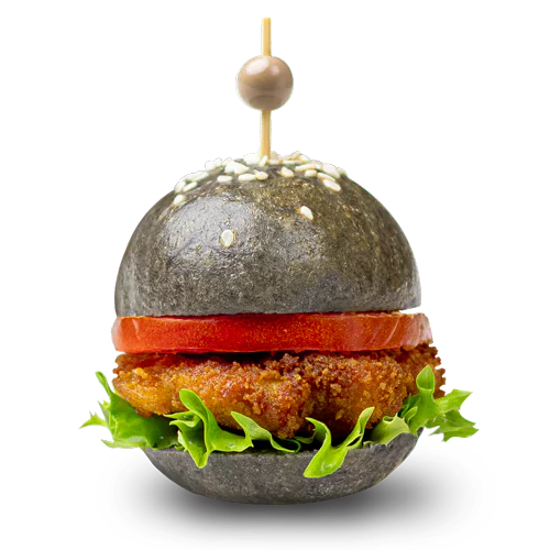 Mini Chicken Burger - Black Bun