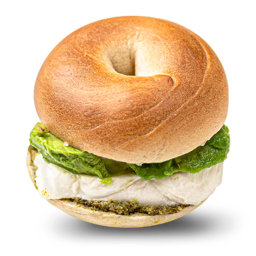 Pesto Mozzarella Bagel