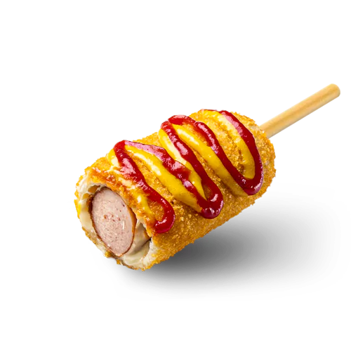 Cheese Corn Dog Sliced