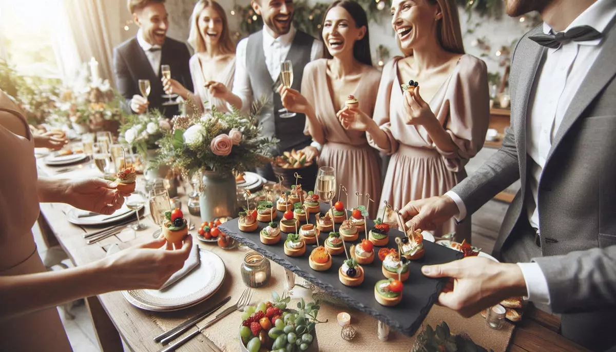 People serving Bite Food at the party in London