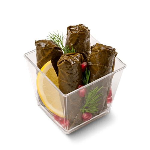 Dolma Meze Cup with garnish