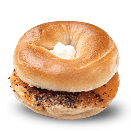 Mini Smoked Salmon Cream Cheese Bagel