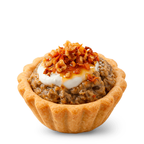 Kashke bademjan Tartlet