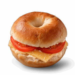 Mini Cheddar & Tomato Bagel